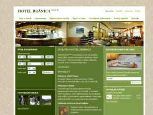 Web stránka hotela Bránica****