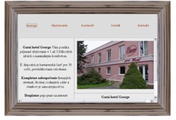 Web stránka Garni hotela George - Žilina