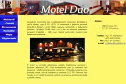 Web stránka Motela DUO