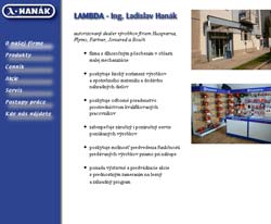 Web stránka firmy Lambda 