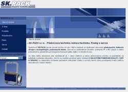 Web stránka spoločnosti SK PACK, s.r.o.