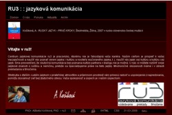 Web str�nka spolo�nosti RU3